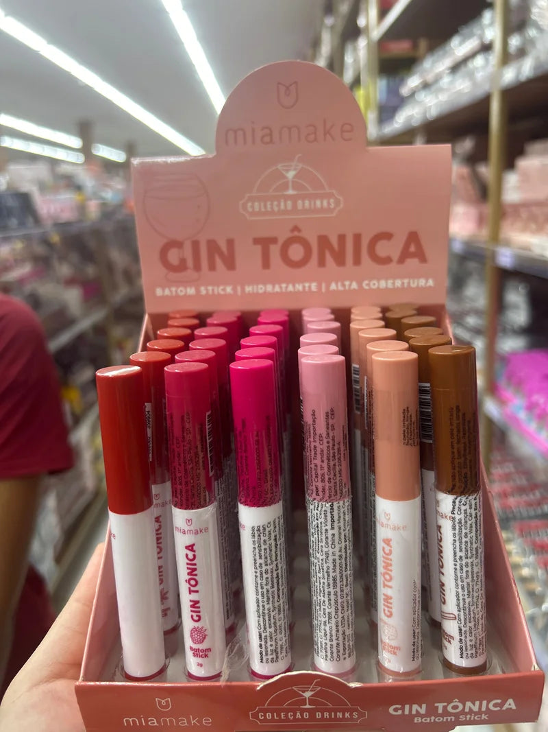 BOX BATOM STICK GIN TÔNICA C/36 UNIDADES MIA MAKE