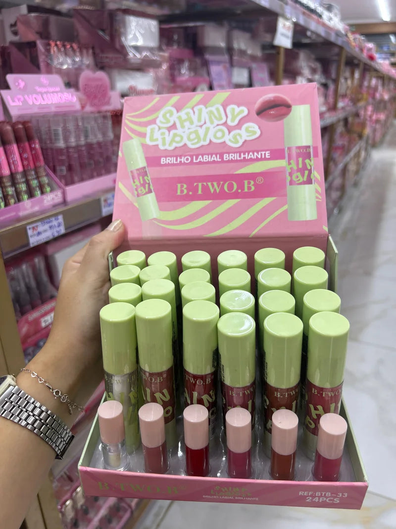 BOX BRILHO LABIAL BRILHANTE C/24 UNIDADES BTB