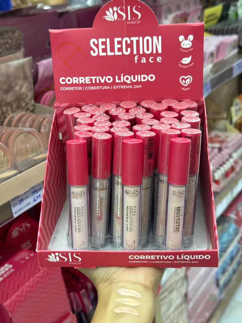 BOX CORRETIVO LÍQUIDO C/36 UNIDADES ISIS MAKEUP
