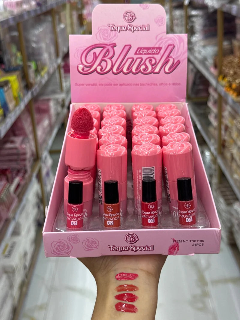 BOX BLUSH LÍQUIDO C/24 UNIDADES TOQUE ESPECIAL