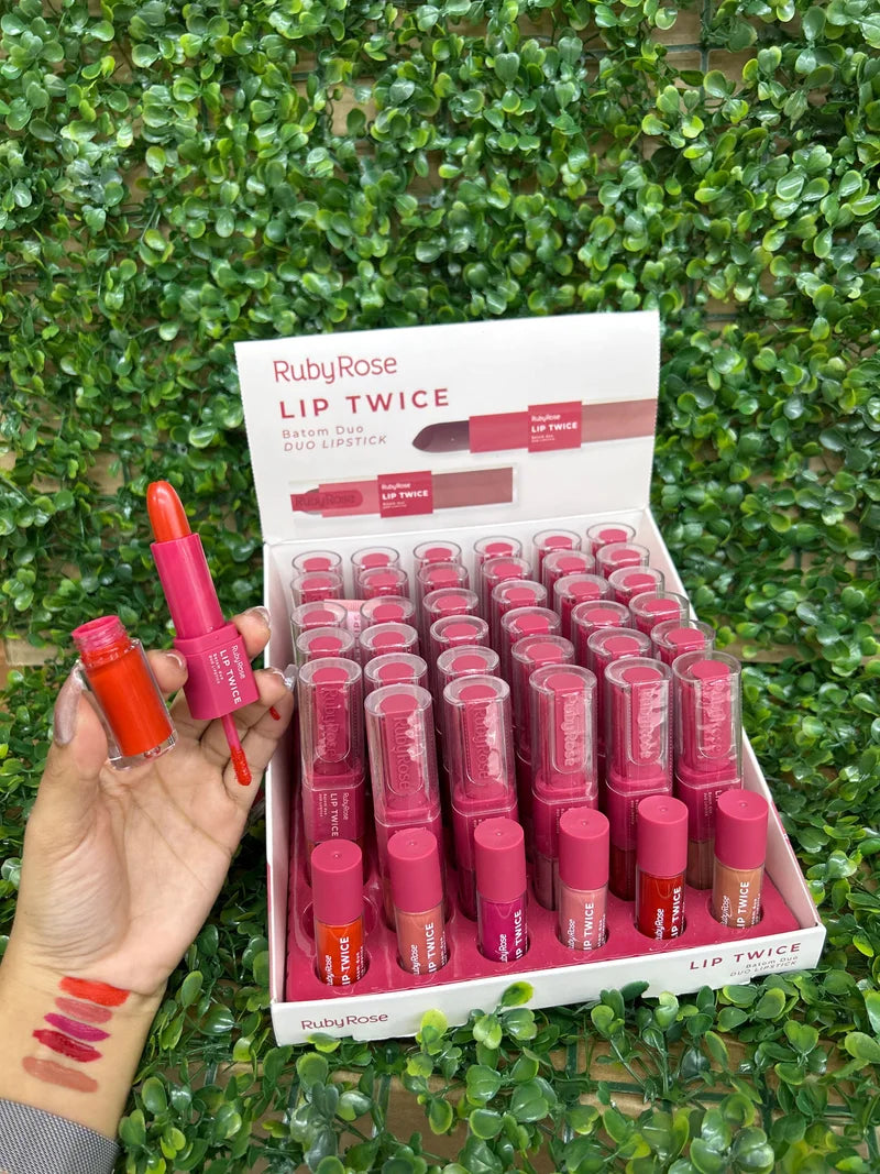 BOX BATOM DUO EM BALA E LÍQUIDO C/36 UNIDADES RUBY ROSE