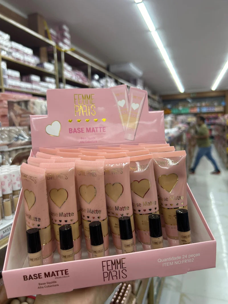 BOX BASE MATTE A PROVA D’ÁGUA C/24 UNIDADES FEMME PARIS