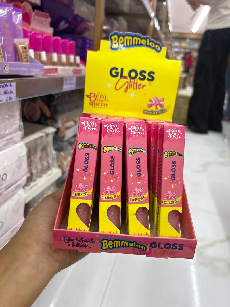 BOX GLOSS GLITTER MELANCIA C/24 UNIDADES BEM ME QUERO