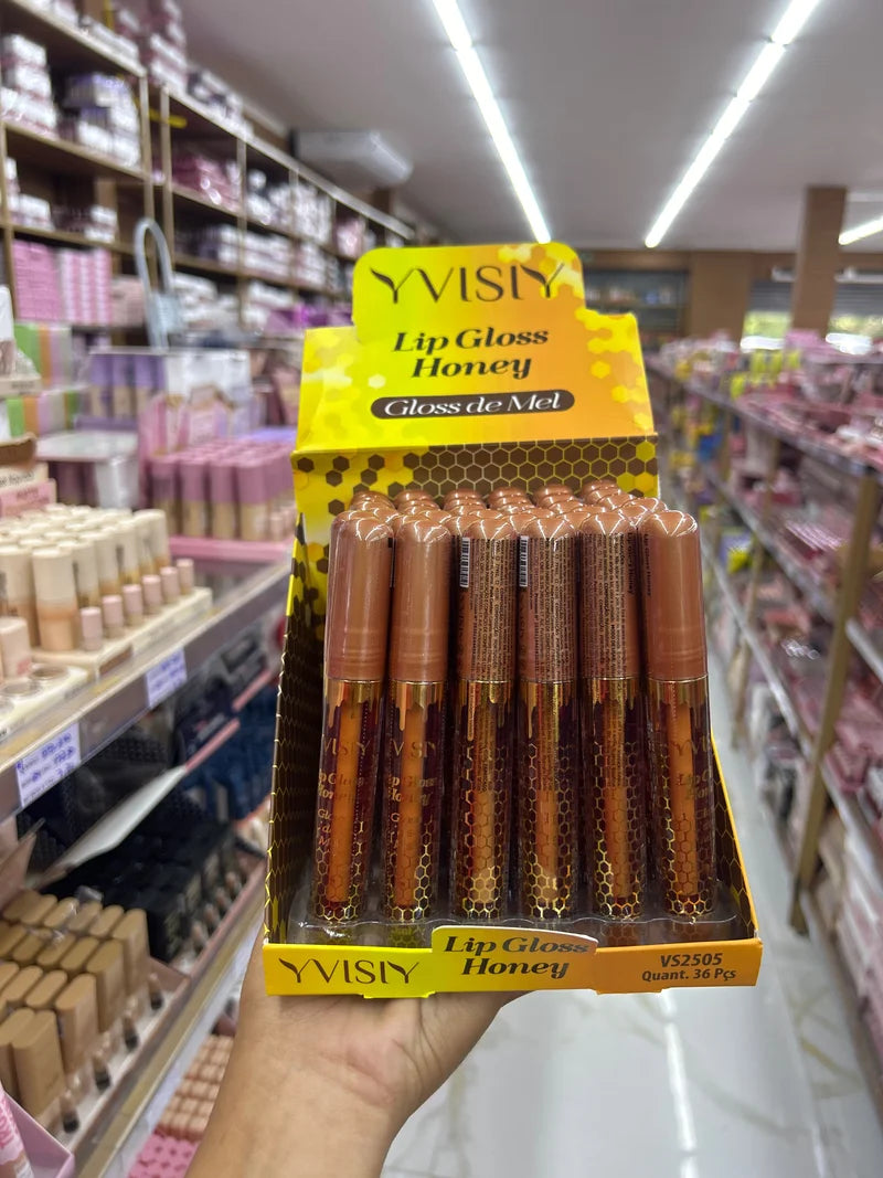 BOX LIP GLOSS HONEY C/36 UNIDADES YVISIY