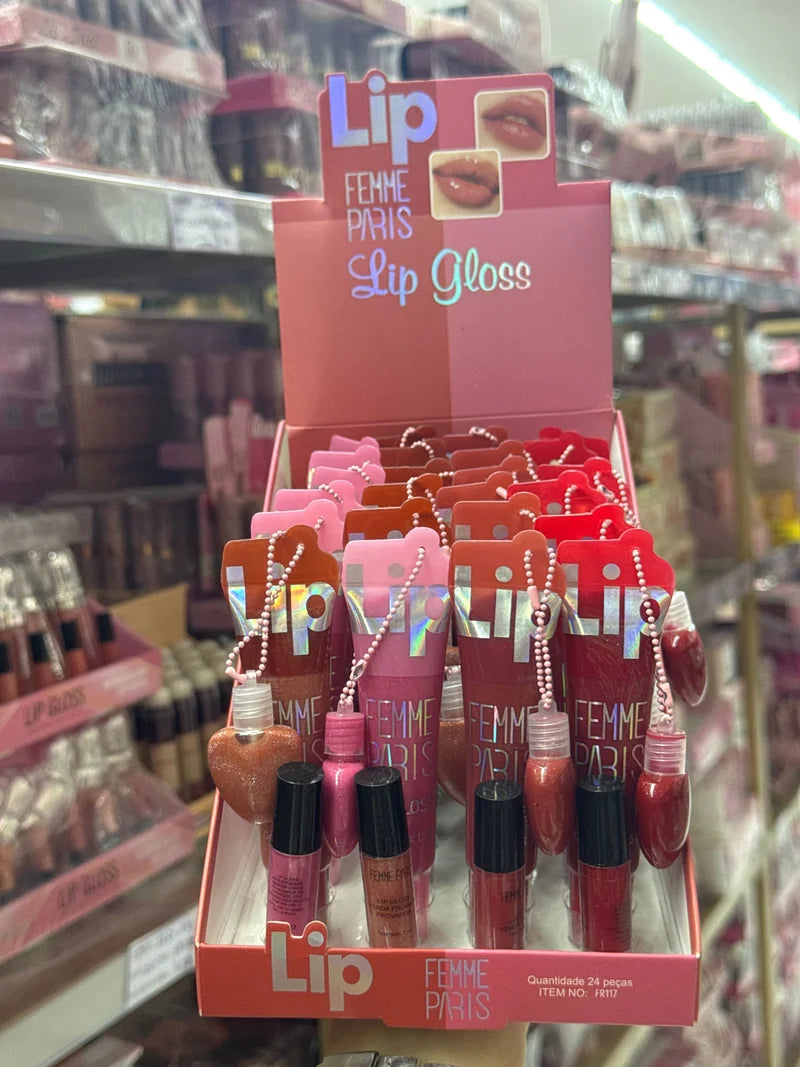 BOX LIP GLOSS C/24 UNIDADES FEMME PARIS