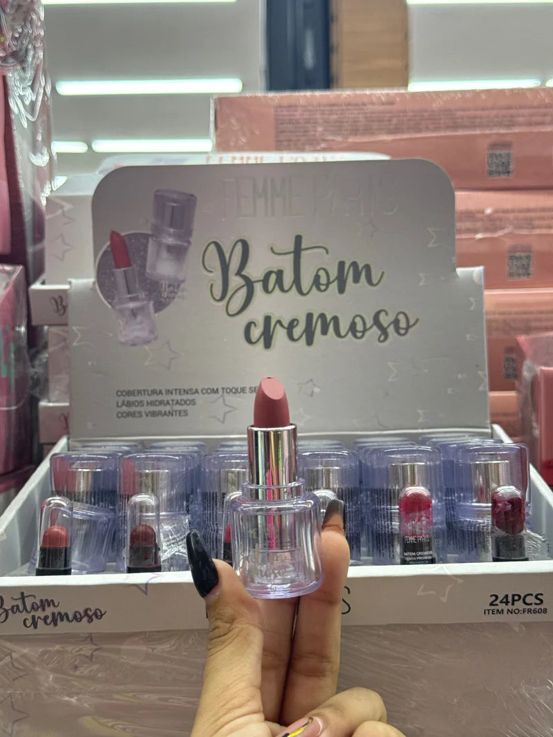 BOX BATOM CREMOSO C/24 UNIDADES FEMME PARIS