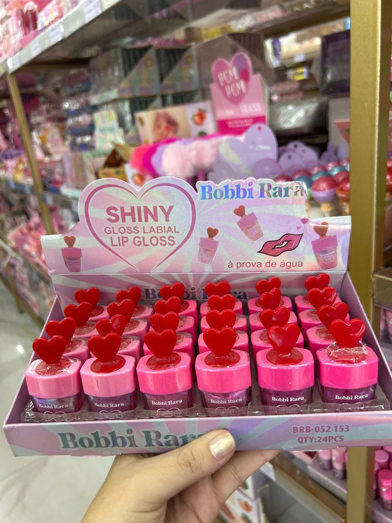 BOX GLOSS LABIAL SHINE A PROVA DE ÁGUA C/24 UNIDADES BOBBI RARA