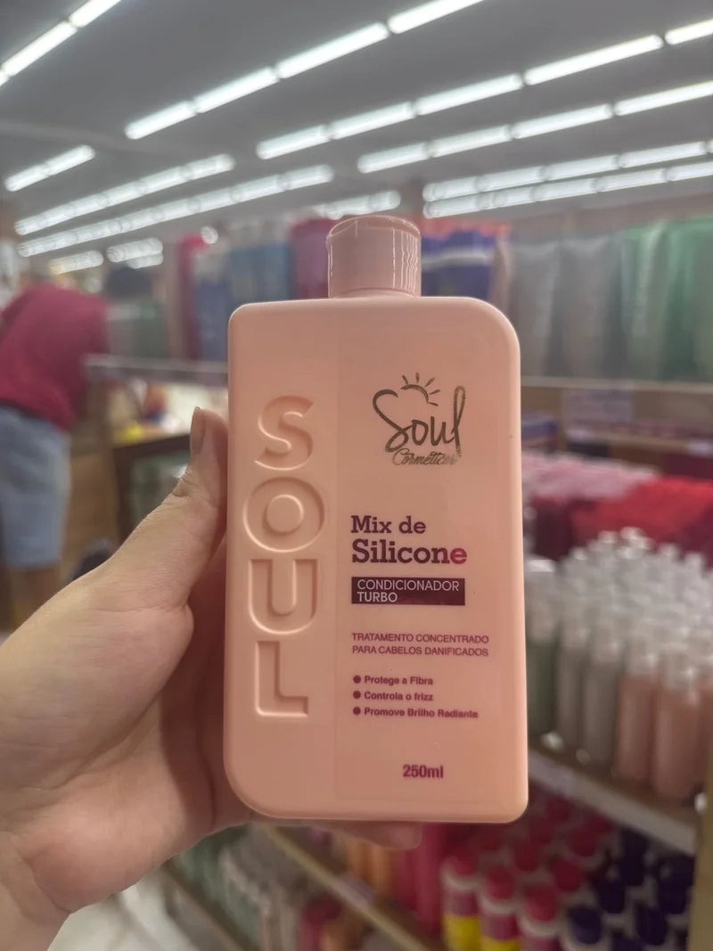 BOX CONDICIONADOR MIX DE SILICONE C/6 UNIDADES SOUL