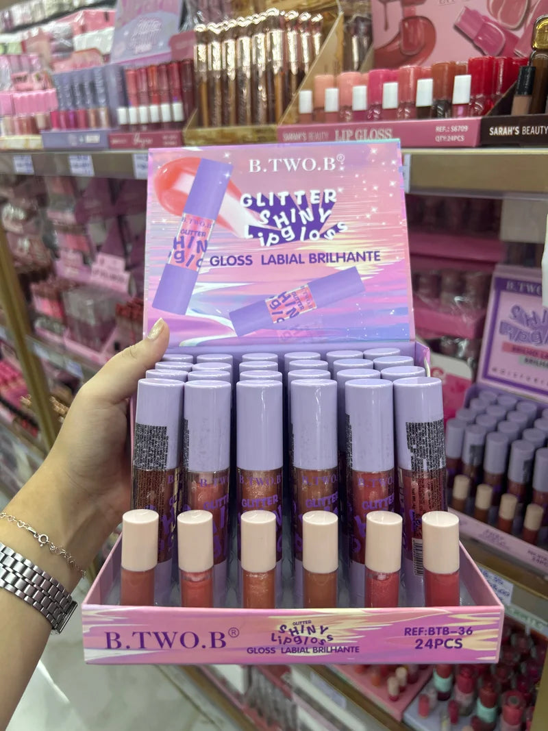BOX BRILHO LABIAL BRILHANTE C/24 UNIDADES BTB