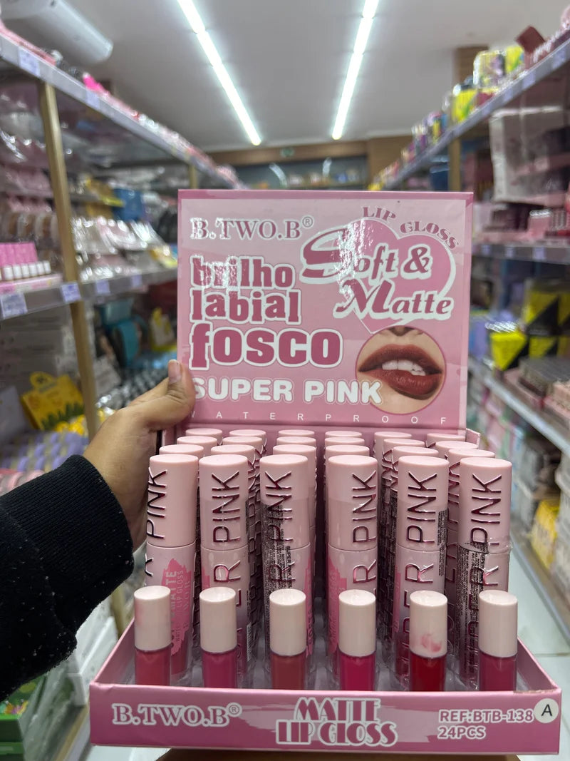 BOX BRILHO LABIAL FOSCO C/24 UNIDADES BTB