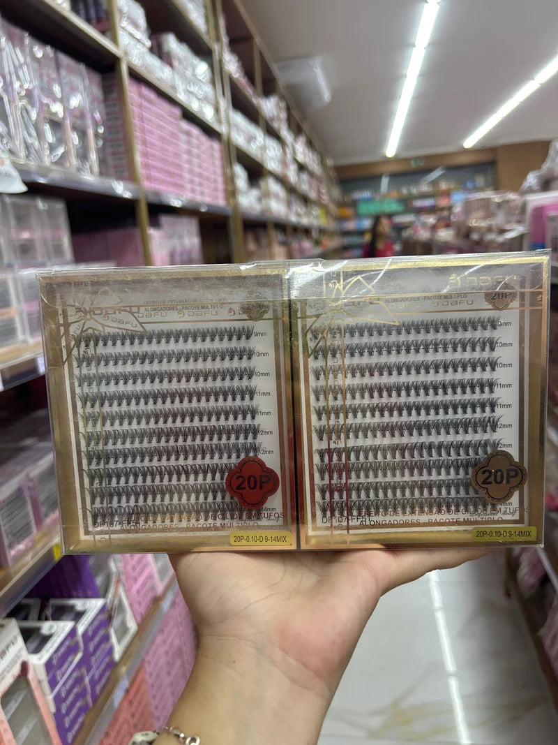 BOX DE CÍLIOS 20P C/12 UNIDADES DAFU