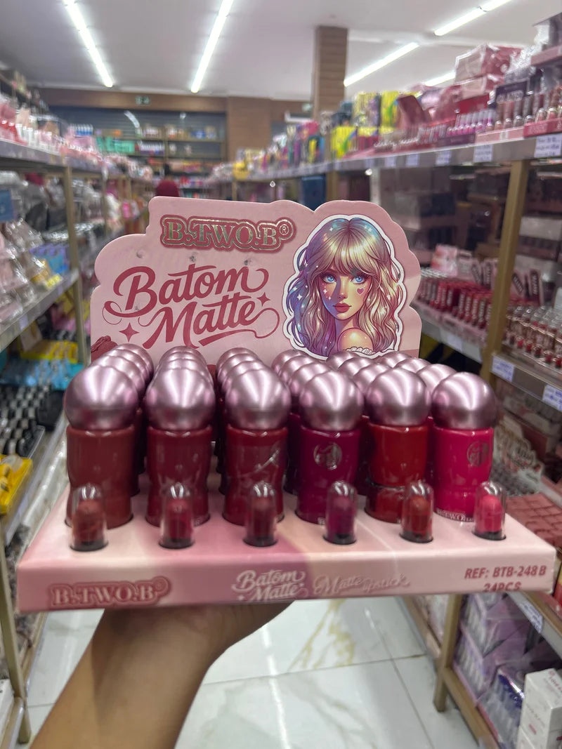 BOX BATOM MATTE LIP STICK C/24 UNIDADES BTB