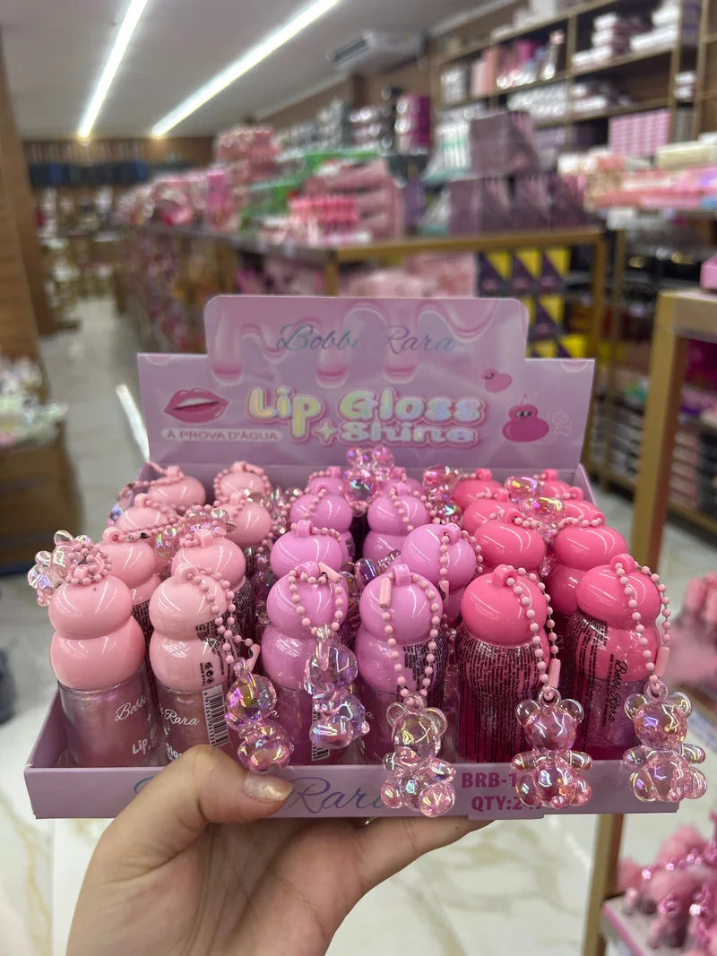 BOX LIP GLOSS A PROVA DE ÁGUA C/24 UNIDADES BOBBI RARA