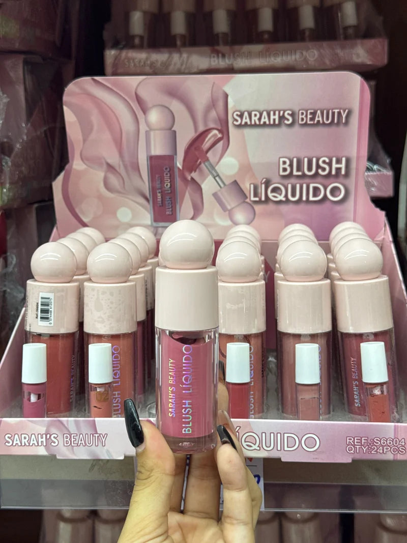 BOX BLUSH LÍQUIDO C/24 UNIDADES SARAH'S BEAUTY