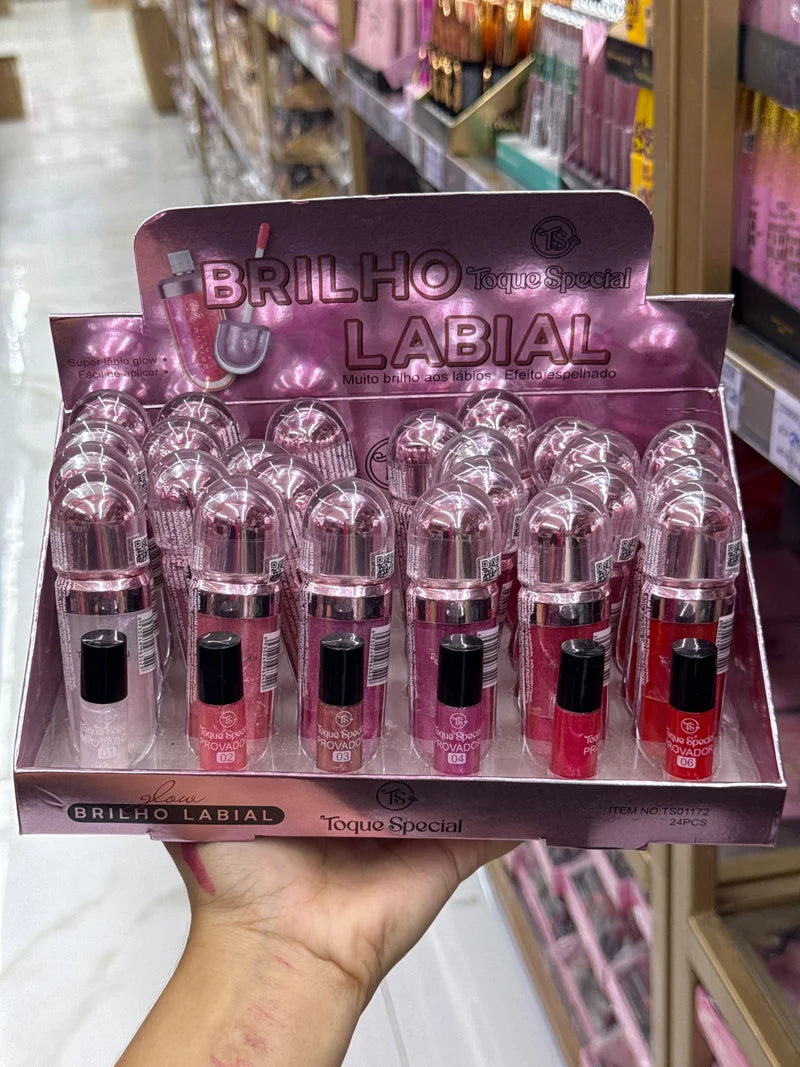 BOX BRILHO LABIAL C/24 UNIDADES TOQUE ESPECIAL