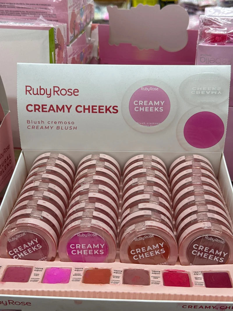 BOX BLUSH CREMOSO C/36 UNIDADES RUBY ROSE