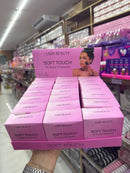 BOX SOFT TOUCH PÓ ROSA MOSQUETA C/21 UNIDADES LADY BEAUTY
