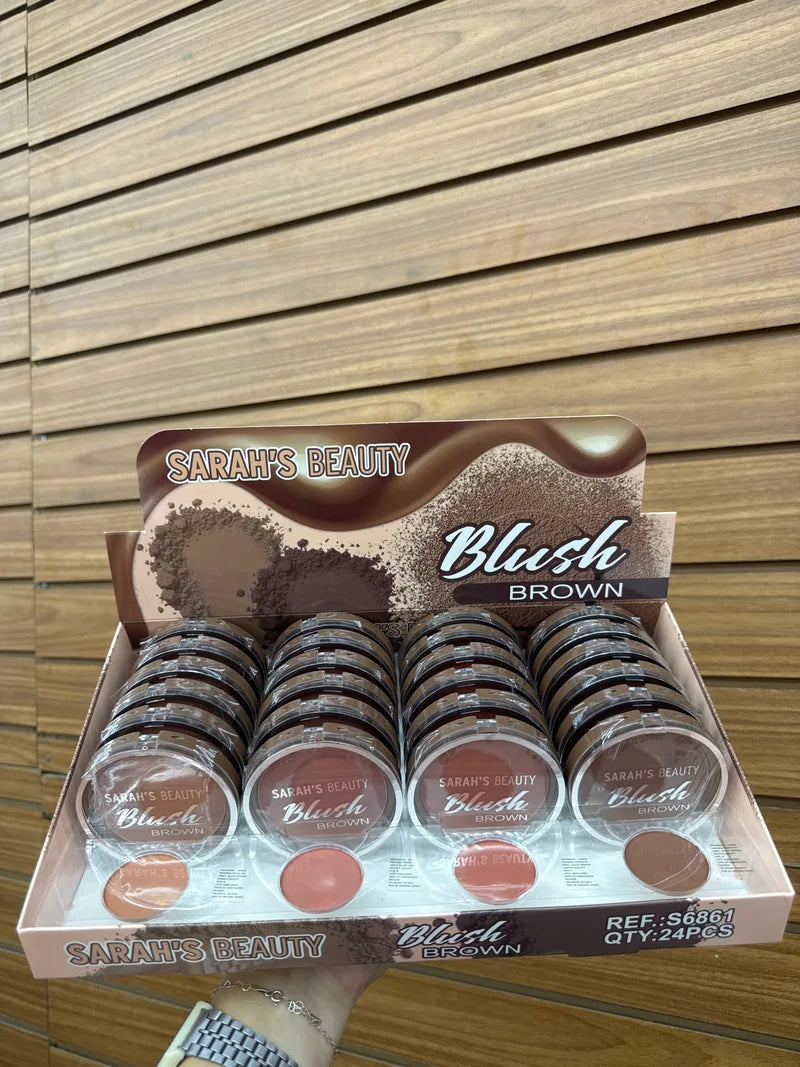 BOX BLUSH BROW C/24 UNIDADES SARAH'S BEAUTY