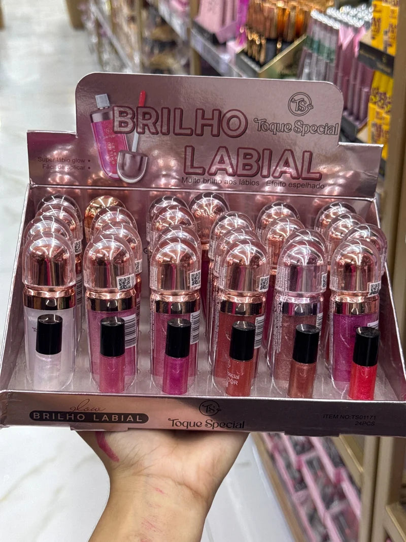 BOX BRILHO LABIAL C/24 UNIDADES TOQUE ESPECIAL