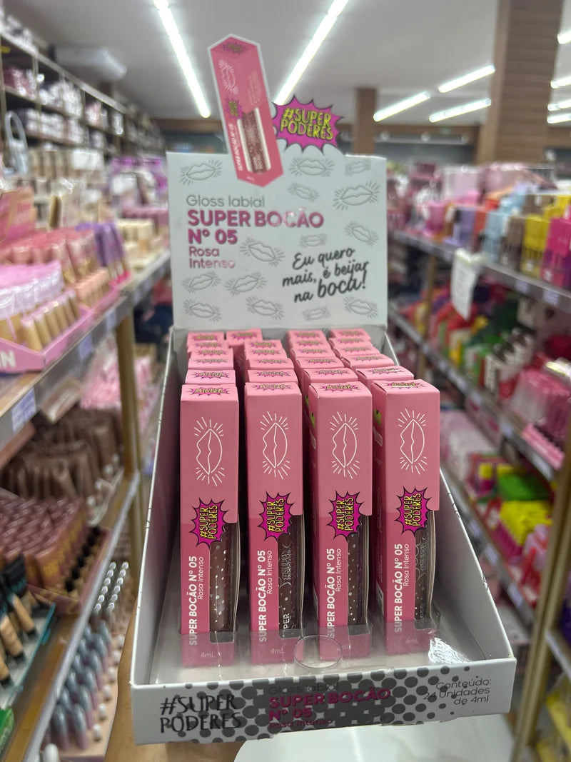 BOX SUPER BOCÃO ROSA INTENSO C/24 UNIDADES SUPER PODERES